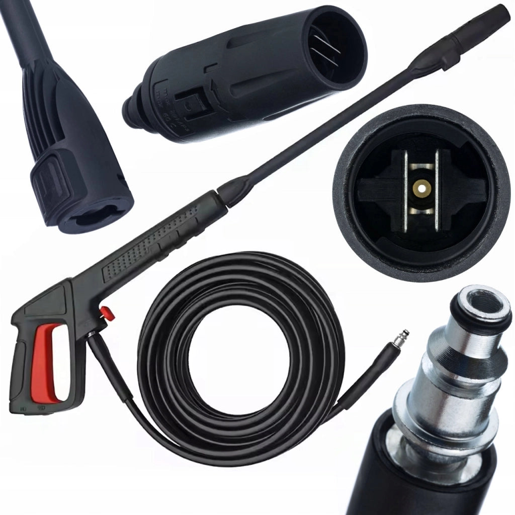 Pistola a Spruzzo VARIO 8M – Compatibile con Idropulitrici Bosch, AR, Black&Decker, Michelin | Tubo 8m