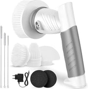 Asciugamano elettrico per la pulizia - Scopa elettrica per la pulizia - Aspirapolvere elettrico - Scrubber - Ricaricabile - Diversi accessori - Impermeabile IPX7