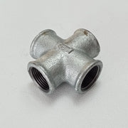 Raccordo ffff 3/4'' croce raccordo a 4 vie di ghisa zincata malleabile