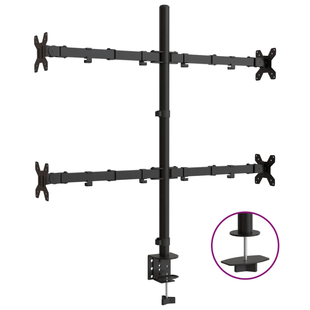 Supporto per Monitor in Acciaio Nero VESA 75/100 mm CFW9986484