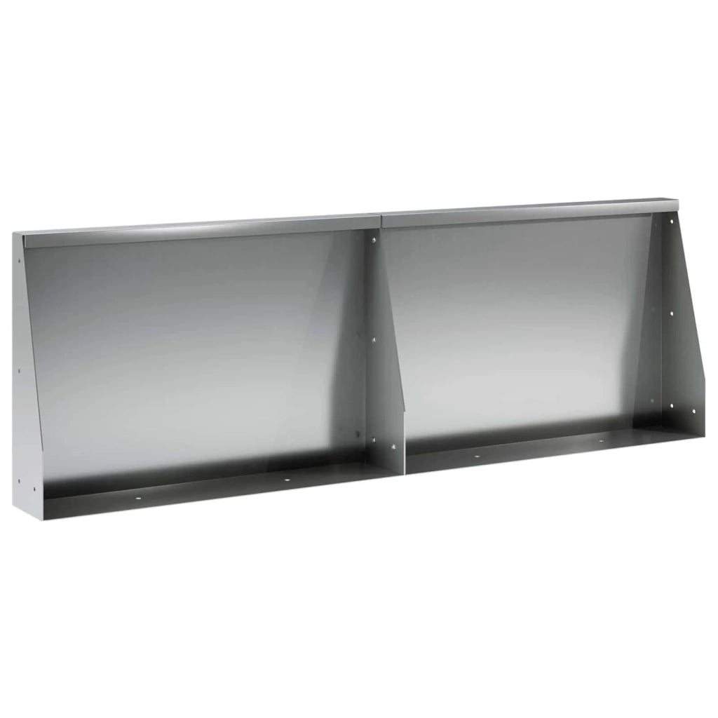 Muro di contenimento 2 pz 60 x 12 x 30 cm Acciaio zincato 8015267