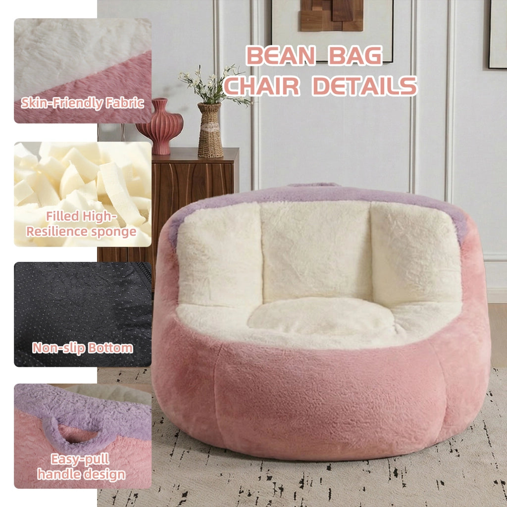 Divano a sacco ¨C Minimal ¨C rosa bianco viola