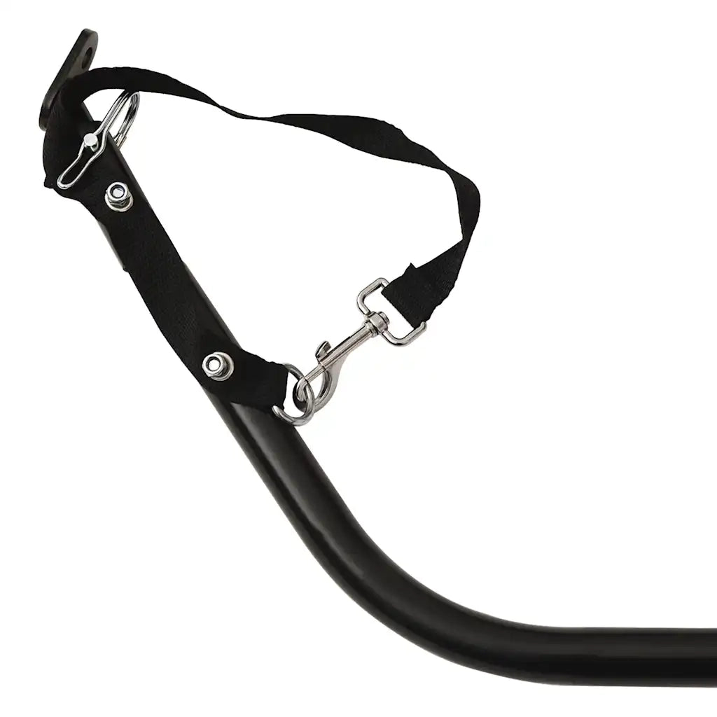 Rimorchio da Bici Grigio e Nero in Tessuto Oxford e Ferro CFW6379217