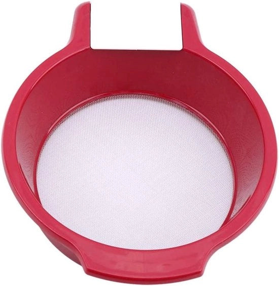 Sfogliafinezza plus - Sfogliafinezza con raschietto e schermo 20 cm di diametro rossa