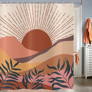 Douchegordijn a geometria - Acqua impermeabile - 1 pezzo - Poliestere - 180 x 200 cm