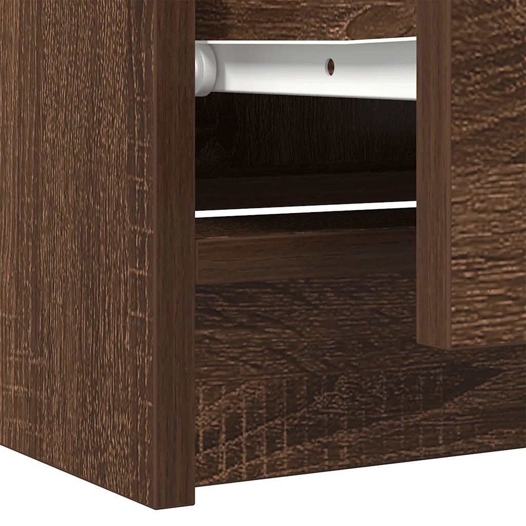 Mobile TV Rovere Marrone 60x35x54 cm in Legno Multistrato