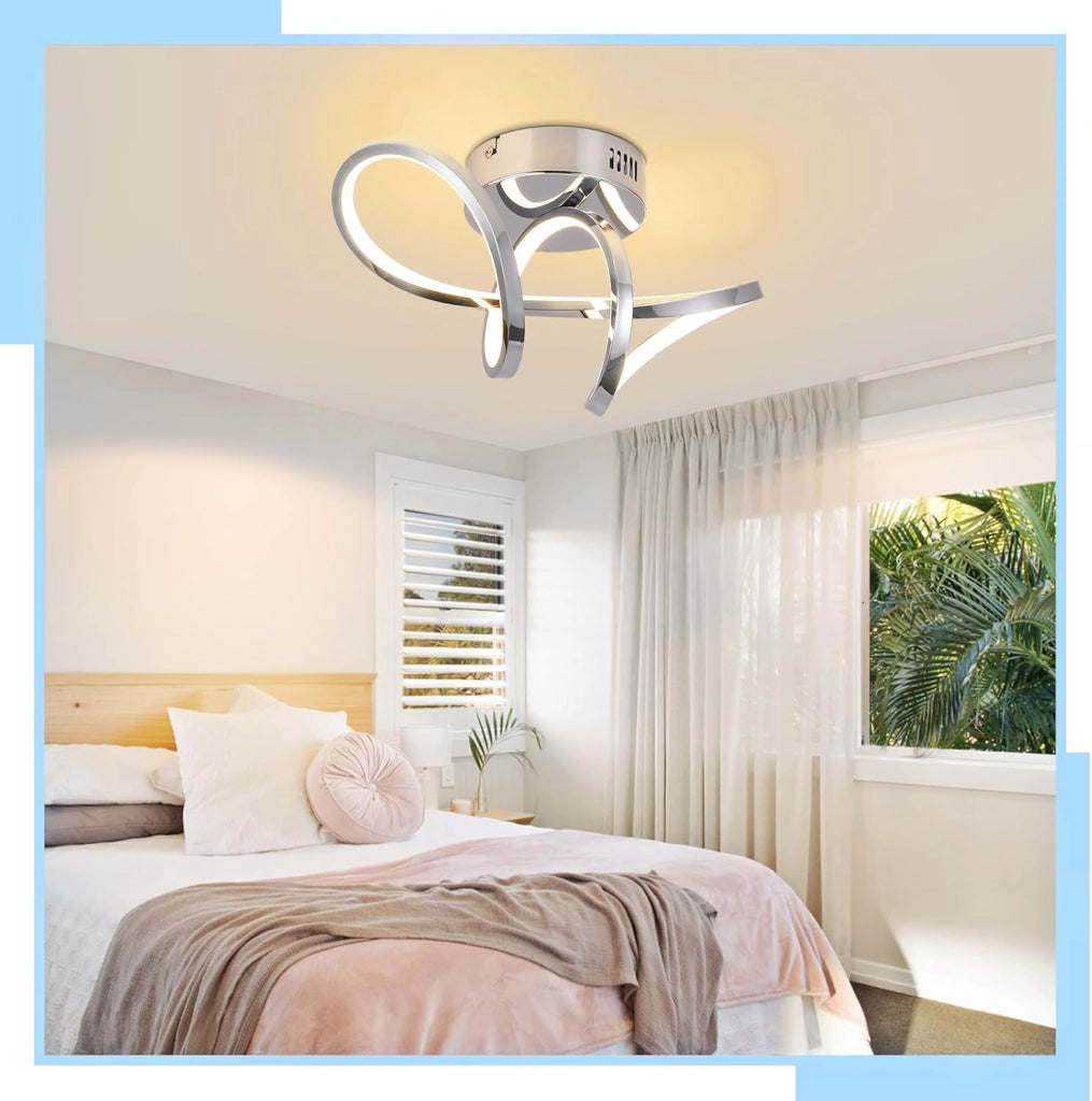 ZMH Lampada da soffitto plafoniera LED moderna 12W 3000K per soggiorno camera letto