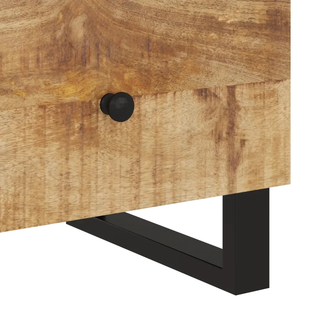Comodini 2pz in Legno Massello di Mango e Legno Multistrato cod mxl 30601