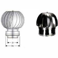 Inox doppia parete aisi 316 capp ello eolico d.100 150 b08x9sh928