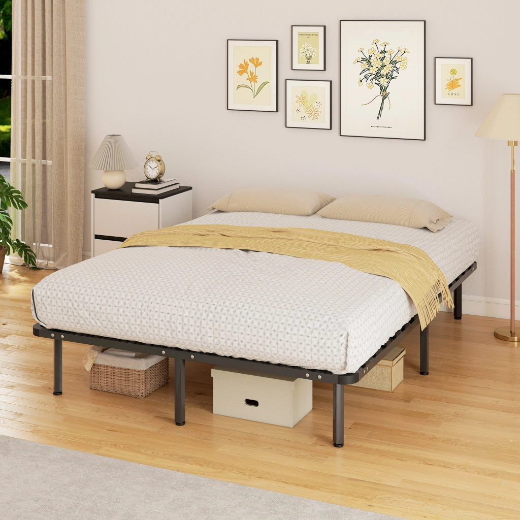 Letto contenitore 140x190 ¨C zephmum ¨C nero, metallo, 140x190