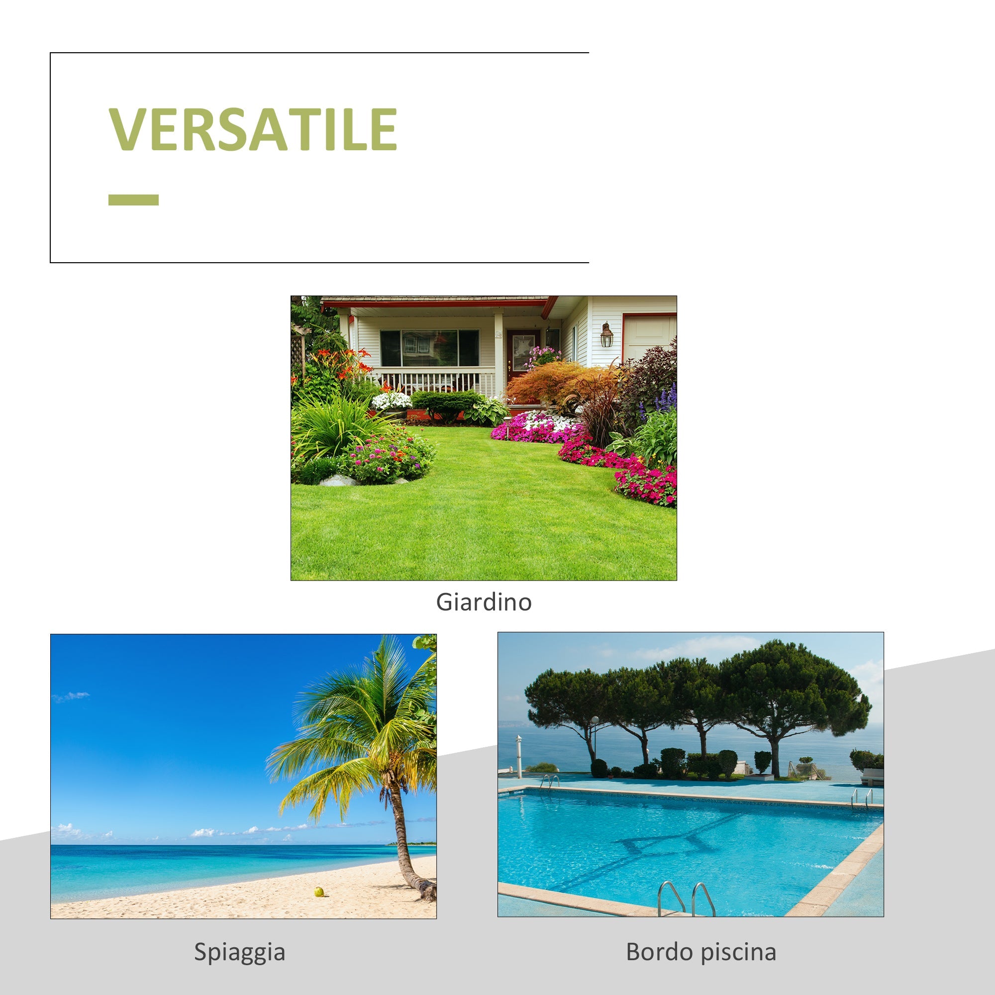 Lettino Prendisole da Giardino di Lusso in Rattan Sintetico e Alluminio Nero