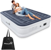Letto gonfiabile autoinflante con pompa elettrica integrata - materasso gonfiabile per campeggio e letto di fortuna con tasca di stivaggio