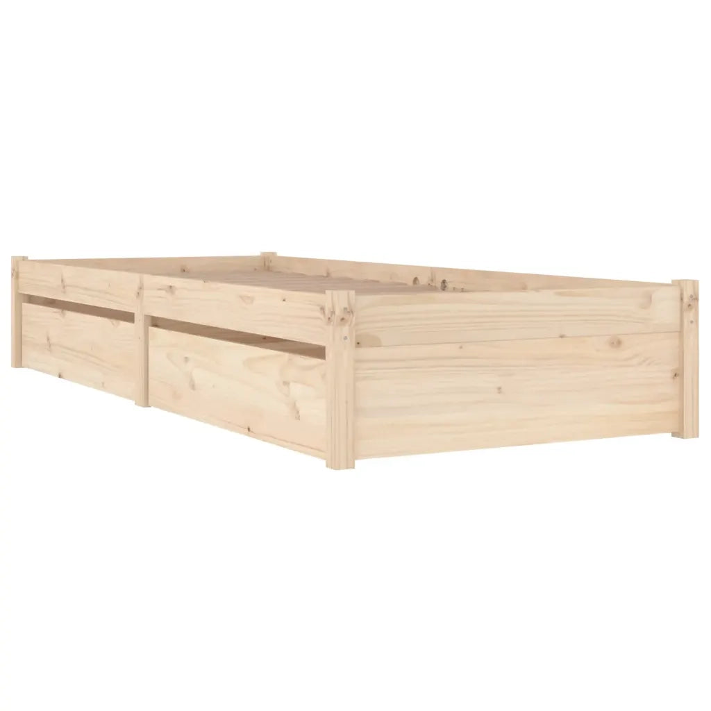 vidaXL Giroletto con Cassetti 75x190 cm Small Single