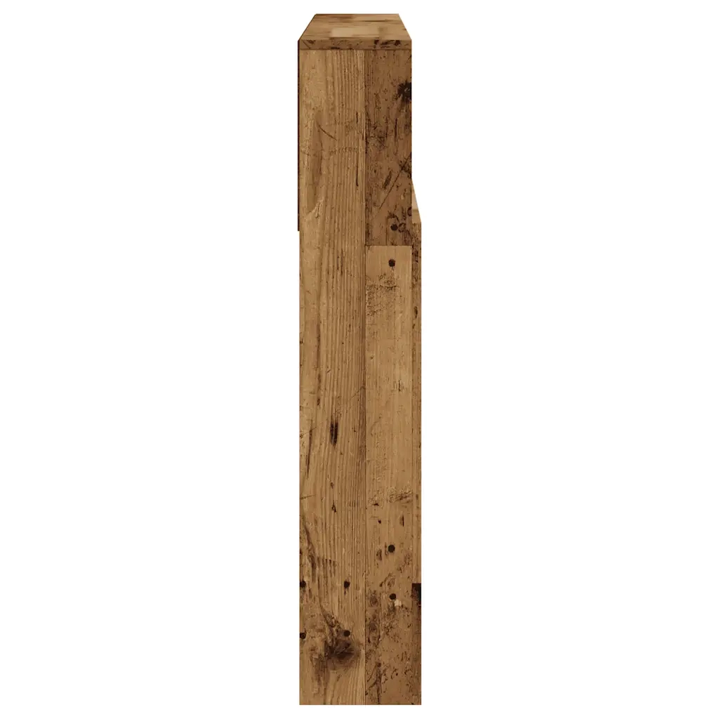 Testiera con Contenitore Legno 120x19x103,5 cm in Truciolato