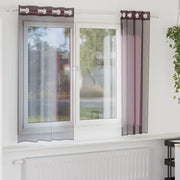 vidaXL Tende in Voile con Occhielli 2 pz Viola 140x175 cm