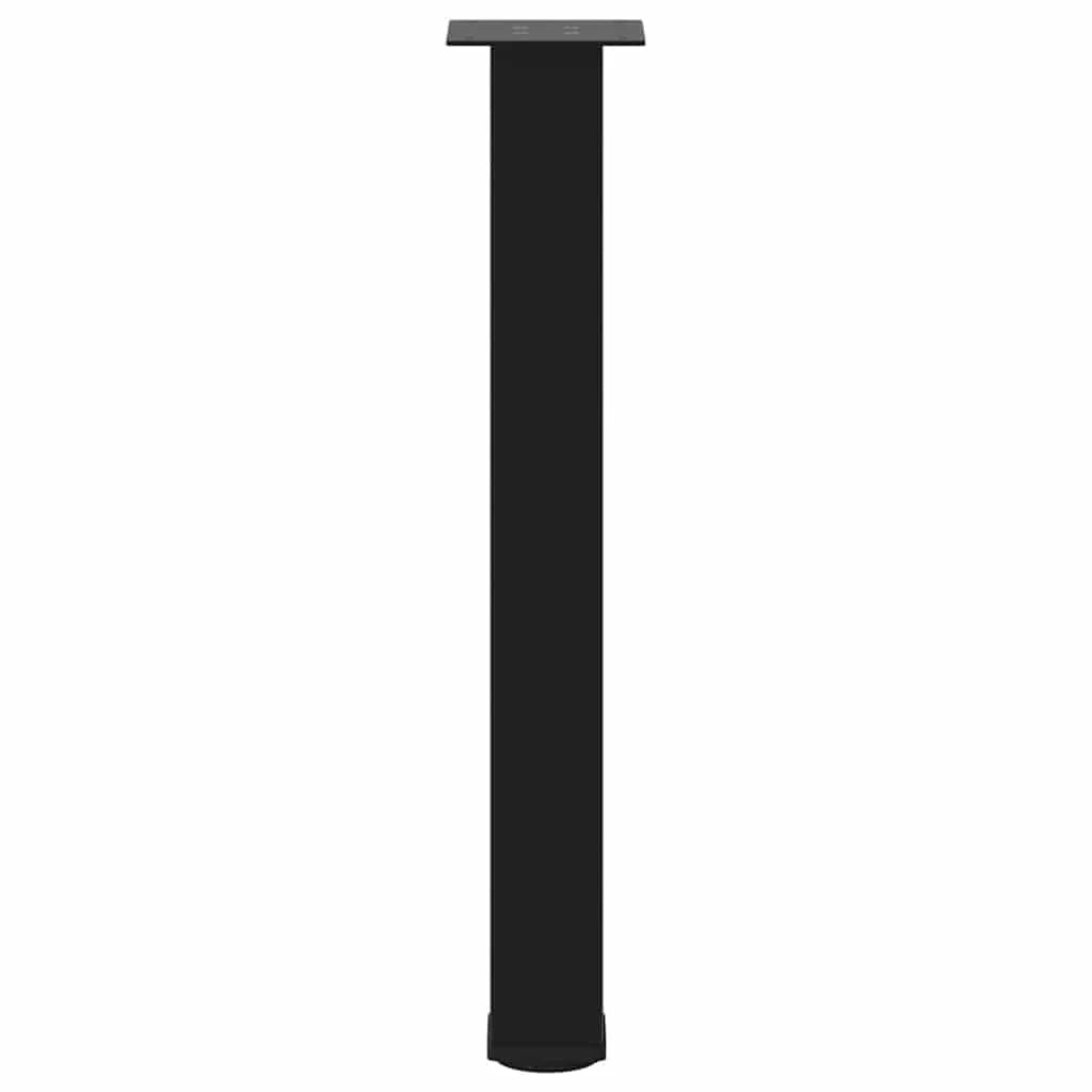 Set di 4 gambe per tavolo consolle geometriche regolabili 72-74 cm in acciaio nero 02_0056765