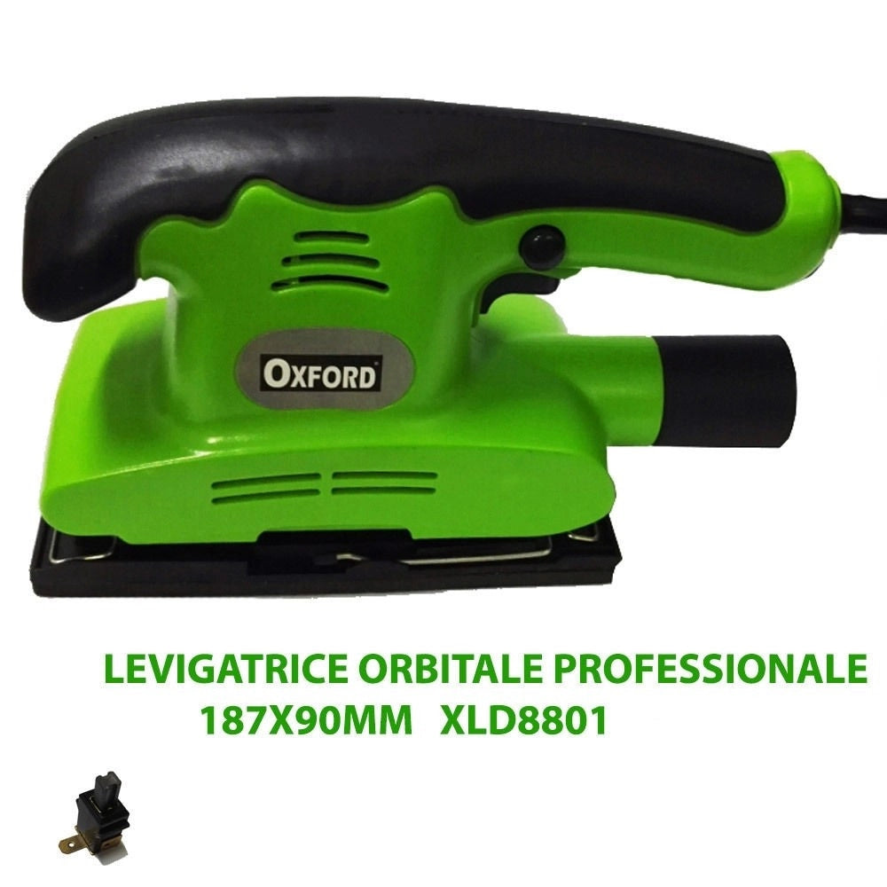 Trade Shop - Levigatrice Orbitale 150w 187x90 Mm Con Attacco Per Aspirazione Polvere Xld8801 -
