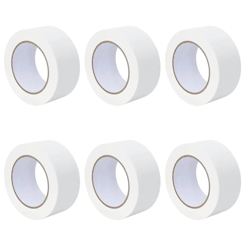 Nastri Adesivi per Pittori 6 pcs Bianco 50mm x 50m Carta