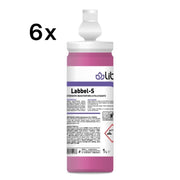 Labbel-S 6 Pz x 1 L, Detergente Brillantante Autolucidante Pavimenti Cera | Liber