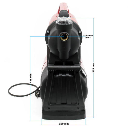 Pompa autoclave uso domestico 19 l con pressostato 1300w 4500l/h Elettropompa da giardino