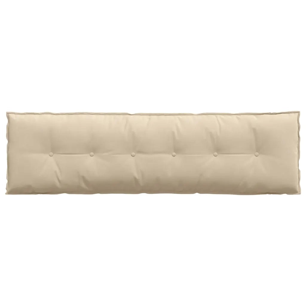 Cuscino per Schiena Crema 180 x 50 cm Tessuto in Microfibra