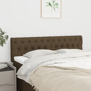 Testiera Marrone Scuro 160x7x78/88 cm in Tessuto 346357