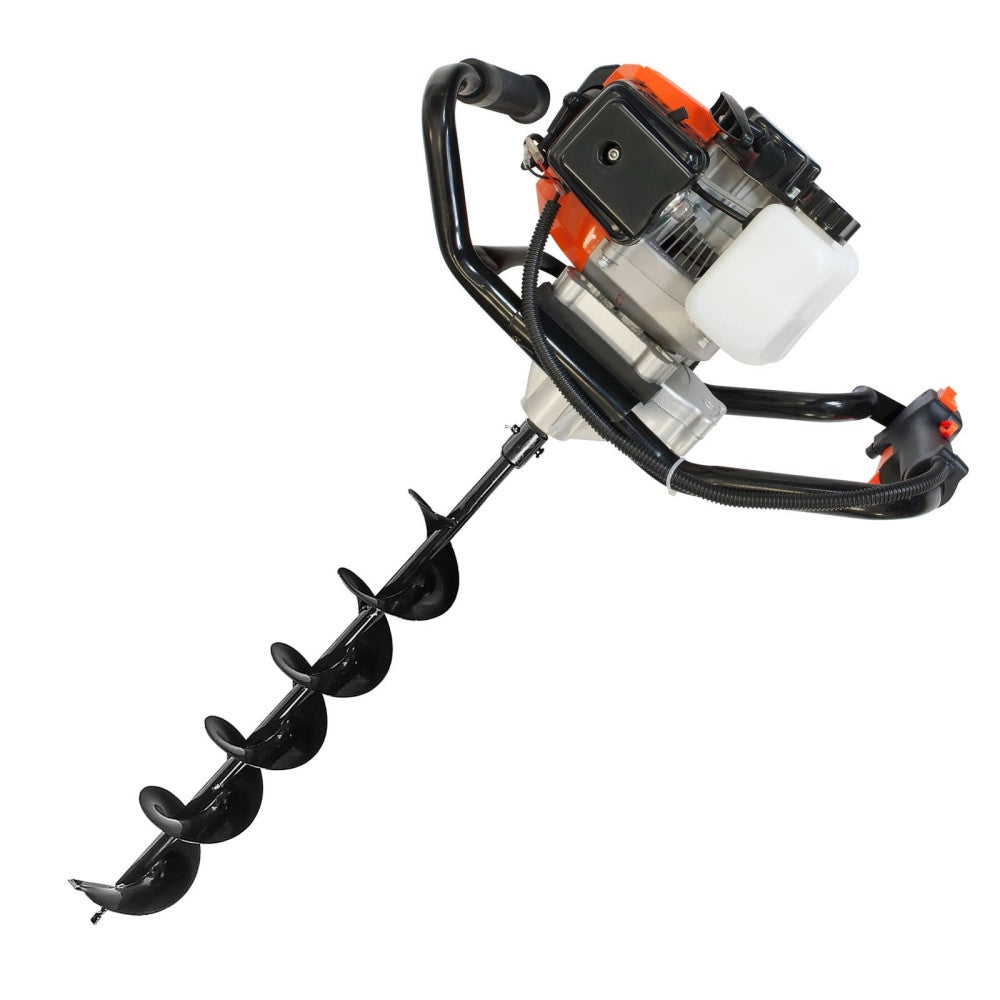 Trade Shop - Trivella Mototrivella 2 Mani Trivellatrice A Scoppio 52cc 2 Con Punta Da 150 Mm -