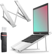 Supporto per laptop 6 livelli in altezza regolabile - pieghevole e ventilato in alluminio - compatibile con MacBook - iPad - laptop da 9