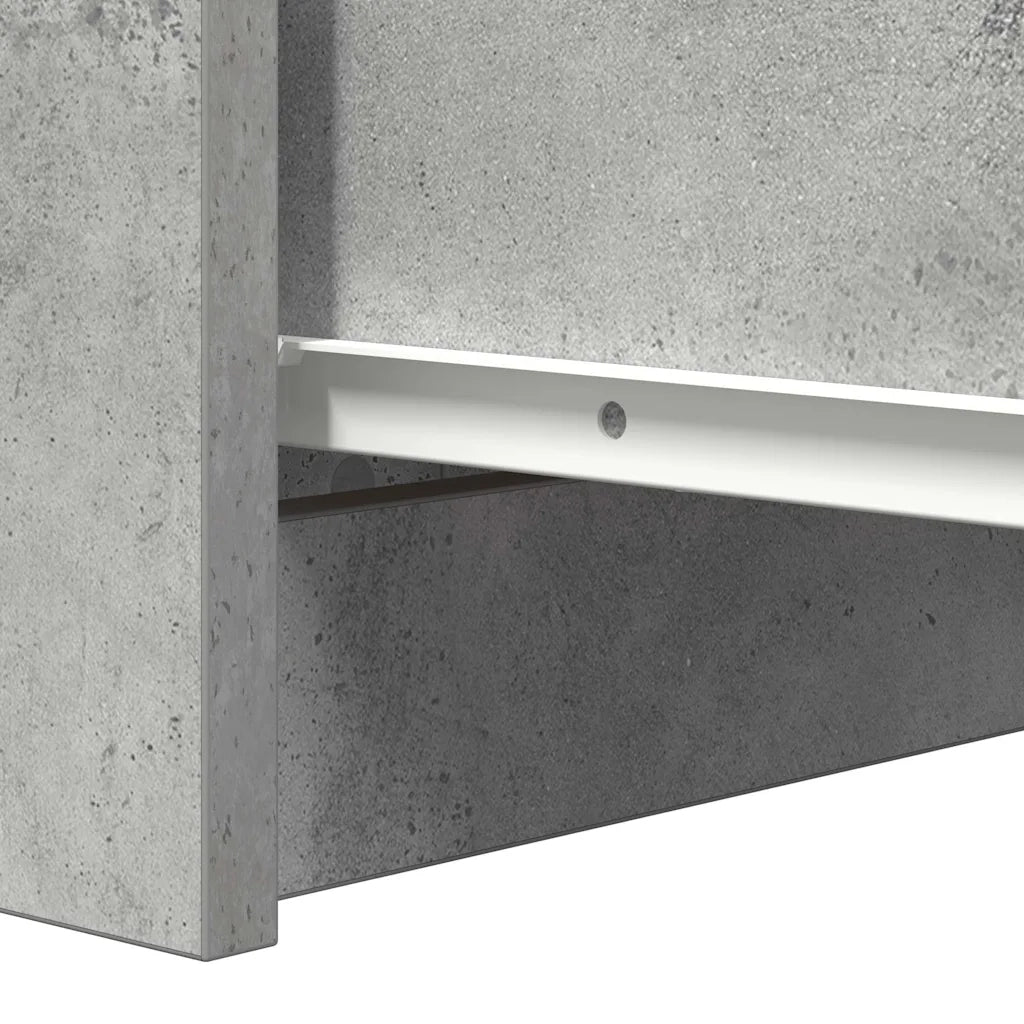 Credenza Grigio Cemento 37,5x35x76 cm in Legno Multistrato 861754