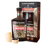 Castagner chocolate gran liquore da 35 cl con 12 bicchierini in cialda