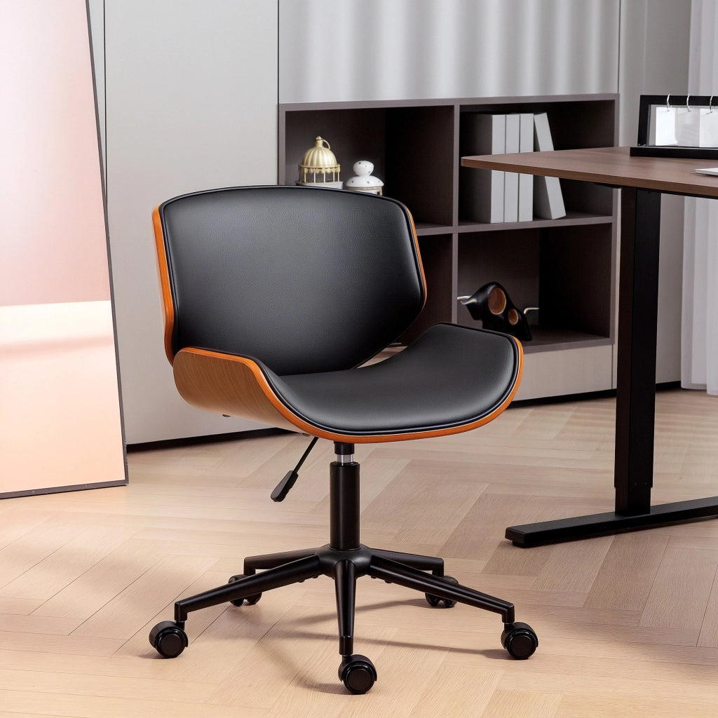 Sedia da ufficio ergonomica ¨C zephmum ¨C nero 52x54x84 cm