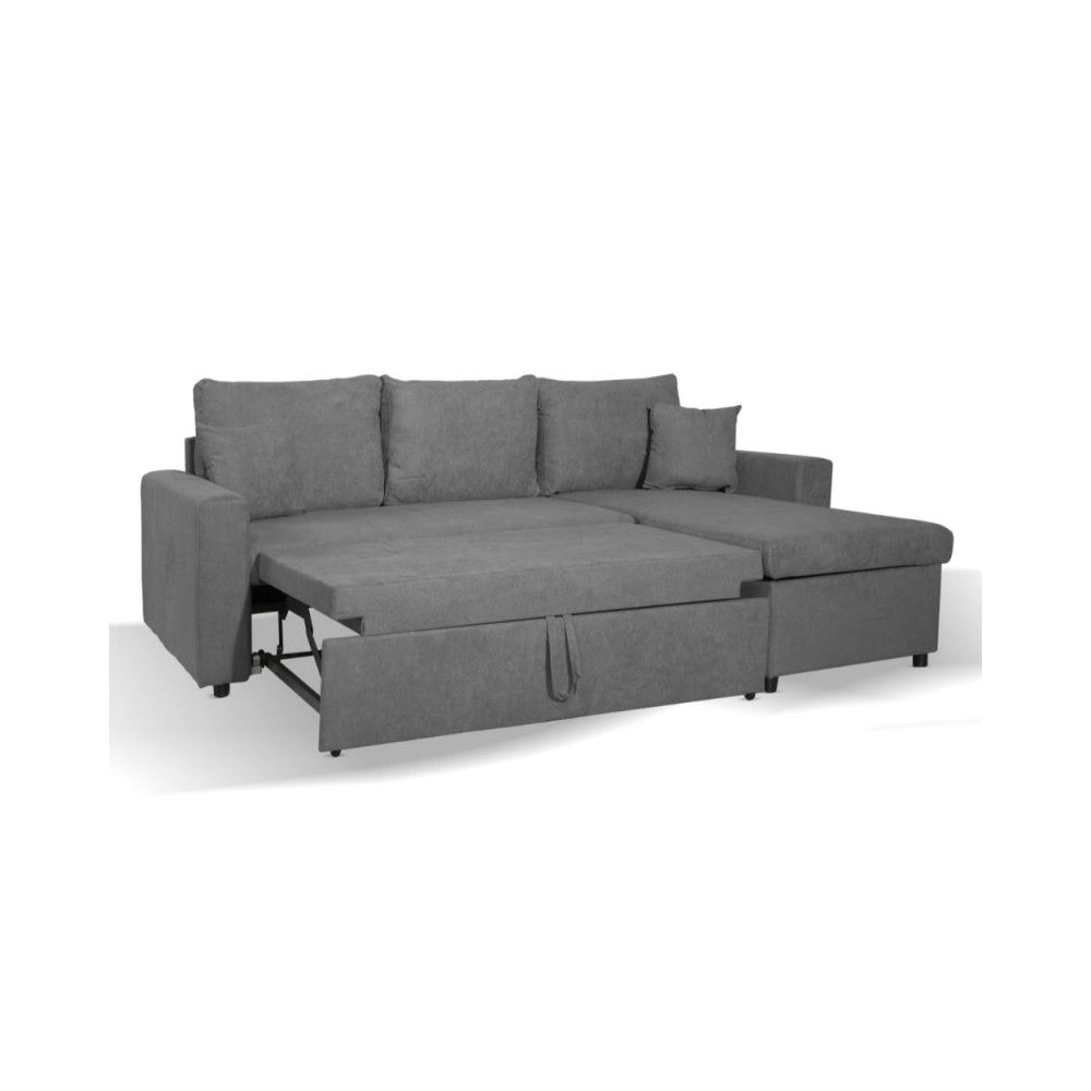 Divano con penisola reversibile funzione letto Golf colore grigio Enjoy23