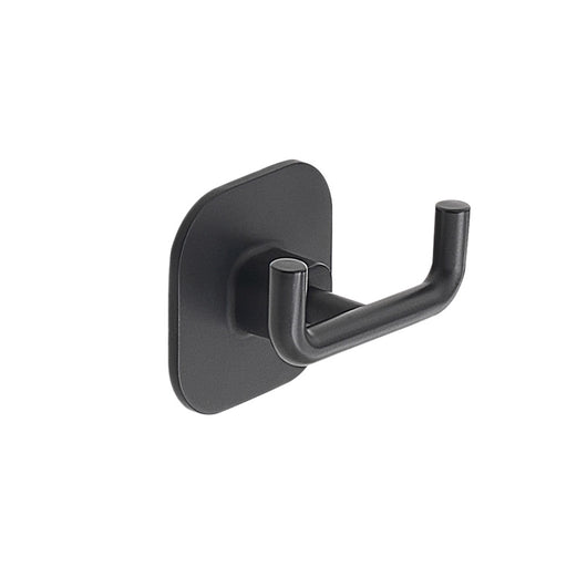 Gancio Appendiabiti Doppio a Parete Teide Accessori Bagno Gedy Color: Nero opaco