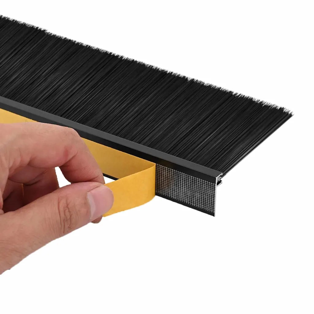 Spazzole per porte autoadesive 2 pz Nero 100 cm CFW7003861