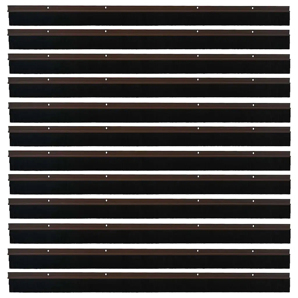 Spazzole per porte a vite 12 pz Marrone 100 cm CFW7066754