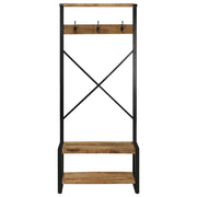 Appendiabiti 80x40x190 cm in Legno Massello Grezzo di Mango CFW9930771