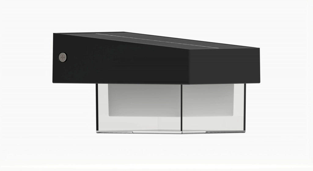Applique solare LED da esterno con sensore di movimento IP54 400lm luce fredda 6000K 3 modalità crepuscolare ricarica solare