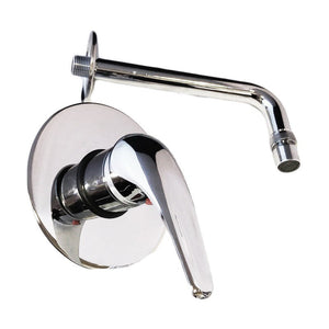 Rubinetto miscelatore per lavabo a parete con maniglia classica