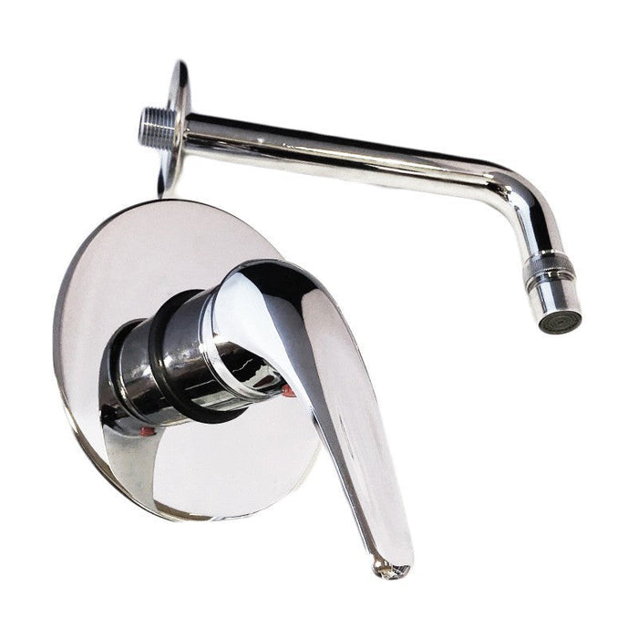 Rubinetto miscelatore per lavabo a parete con maniglia classica