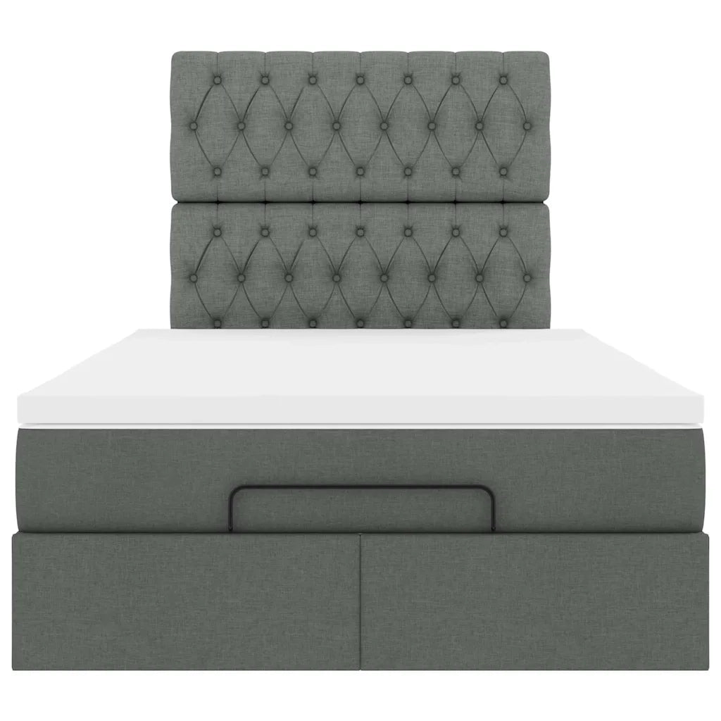 Struttura Letto Pouf con Materasso 80x200 cm in Tessuto 3314073