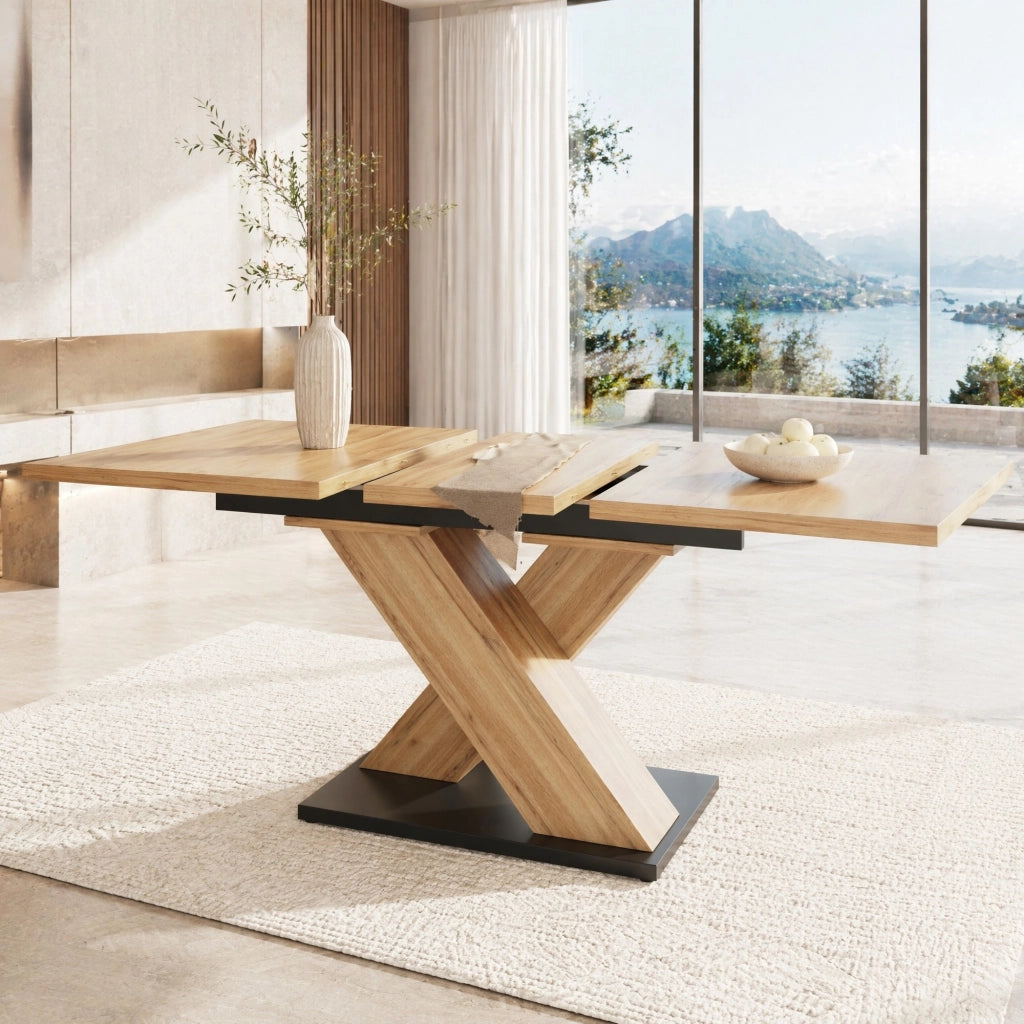TAVOLO Allungabile 119-158,5x80x75 cm MDF Effetto Legno