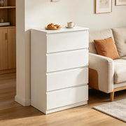 CASSETTIERA 4 cassetti 60 x 90 x 40 cm Bianco in legno