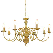 Lampadario Oro con 8 Lampadine E14 cod mxl 54342