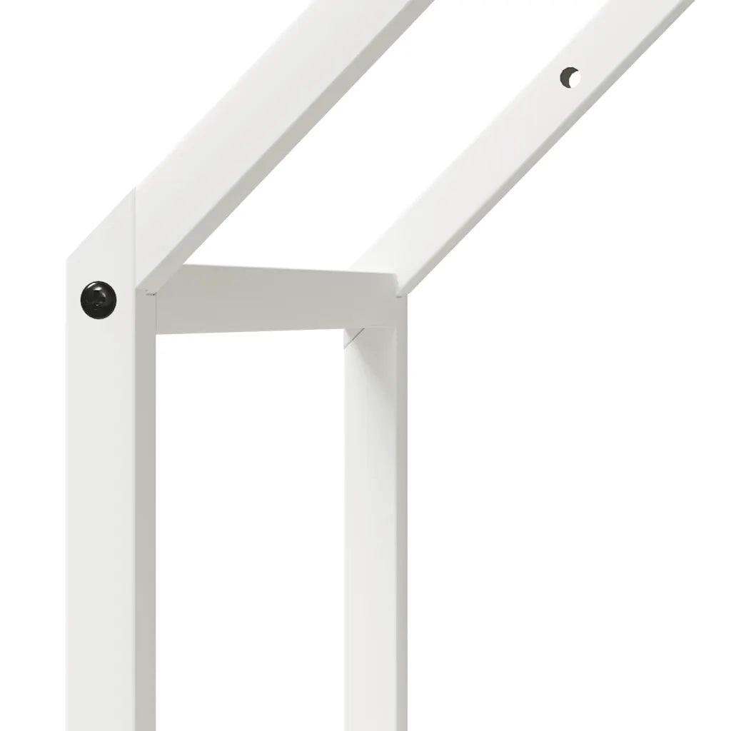 Rastrelliera per Legna da Ardere Bianca 40x25x90 cm CFW9119745