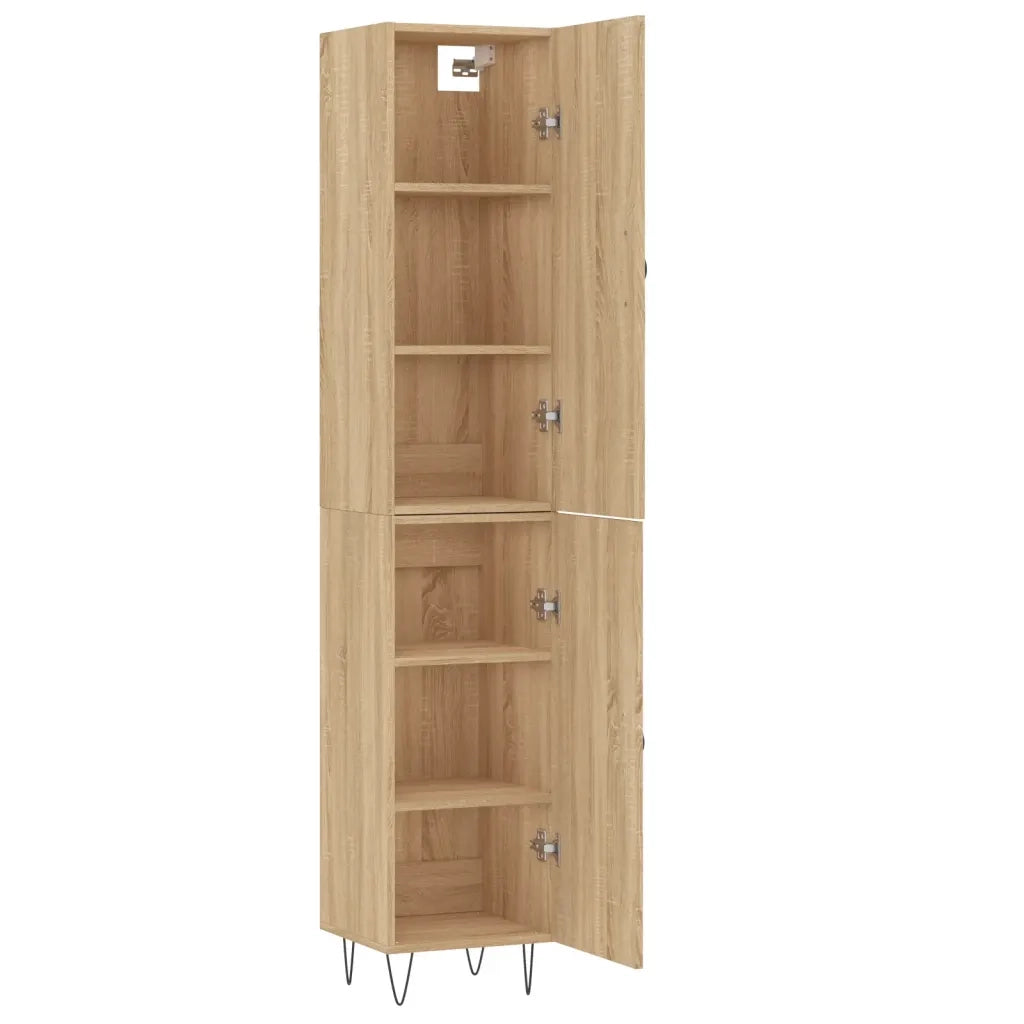 Credenza Rovere Sonoma 34,5x34x180 cm in Legno Multistrato 3198820