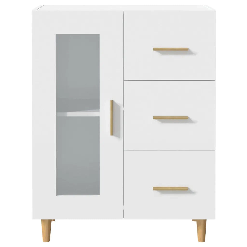 Credenza Bianca 69,5x34x90 cm in Legno Multistrato cod mxl 27953