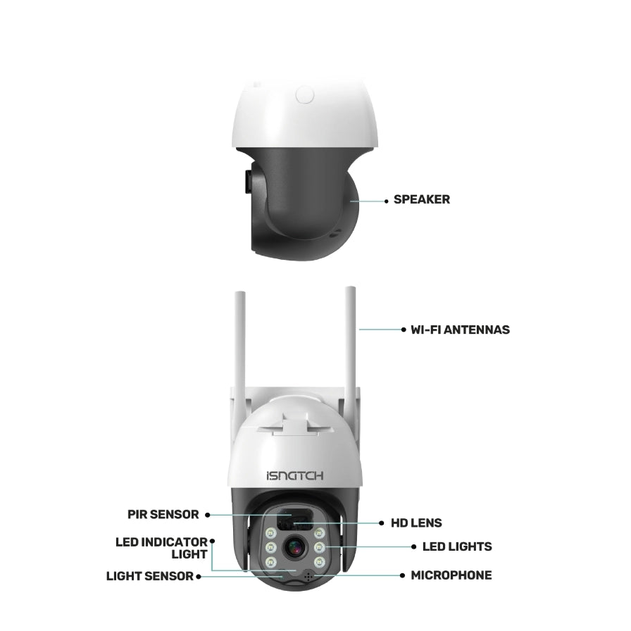 Telecamera motorizzata 4g a batterie con pannello solare HeyCam Move 4G