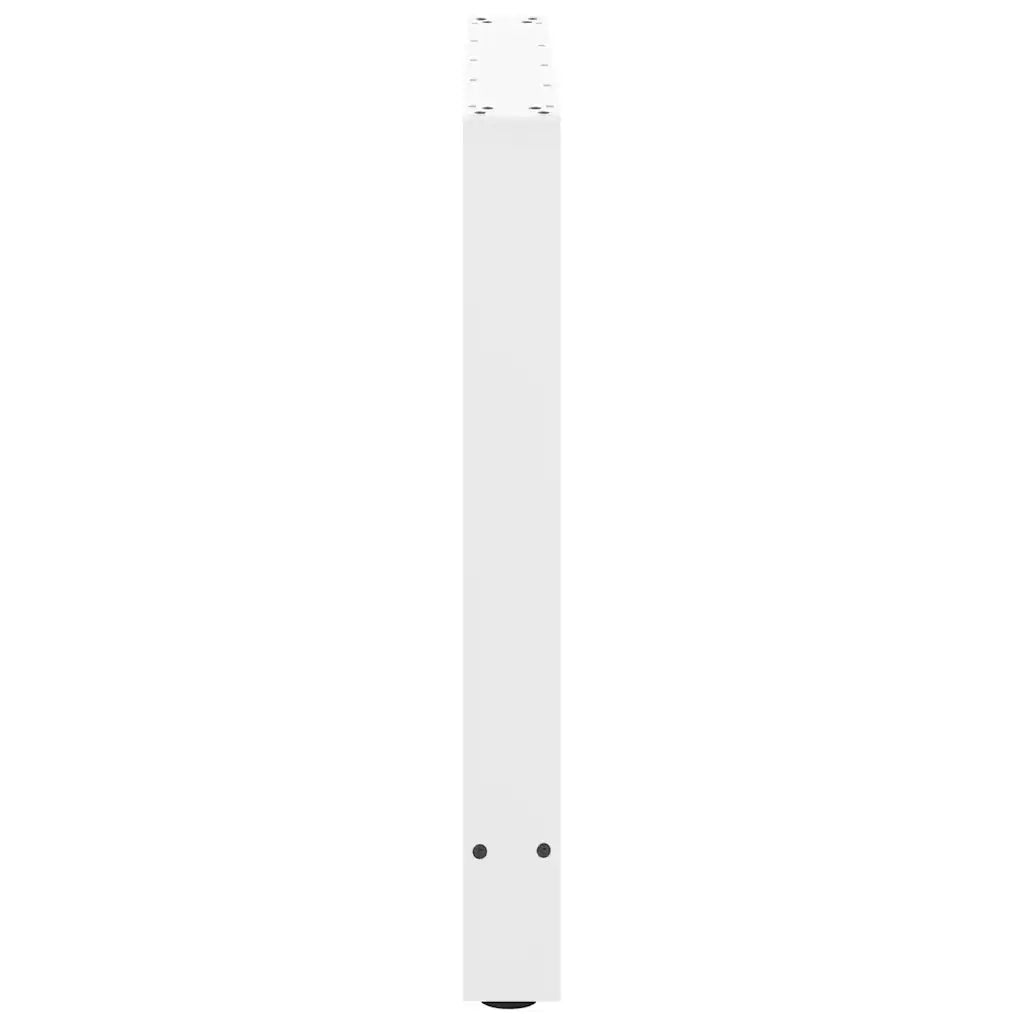 Gambe per tavolo da pranzo bianche 2 pz 70x(72-73) cm in acciaio 4013309