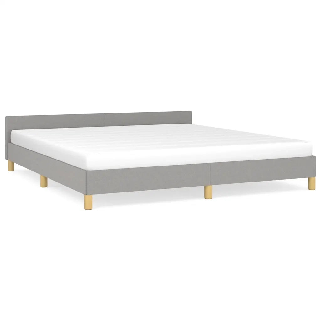Giroletto senza Materasso Grigio Chiaro 180x200 cm Tessuto