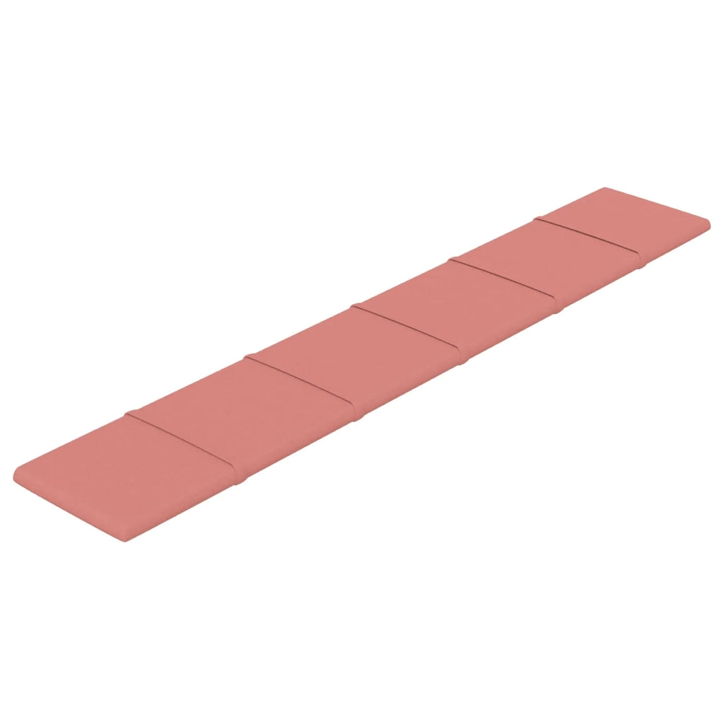 Testiera da Parete 12 pcs Rosa 90 x 15 cm Velluto 42046526